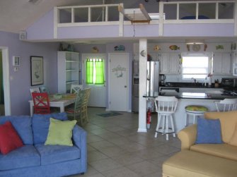 Dinette, Kitchen and Loft of Beach House